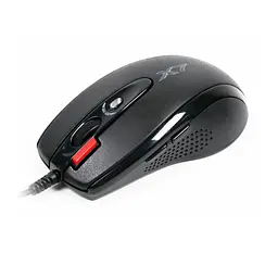 Миша A4Tech X-7120 USB Black X-710BK + килимок X7-200MP (Bundle) - мініатюра 2