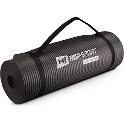 Мат для фітнесу та йоги Hop-Sport HS-N015GM 1,5см чорний