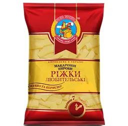 Макаронні вироби Щедра Торбинка Ріжки рифлені 20 кг