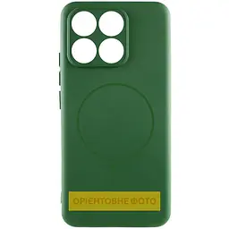 Чохол Silicone Cover Lakshmi Full Camera (AA) with Magnetic Fit для Motorola Moto G86 5G Зелений / Dark green