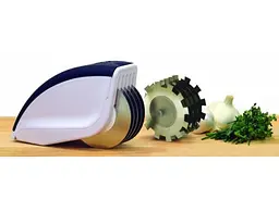 Ніж для нарізки 3 в 1 Rolling Mincer w-53 та Tenderizer з часниковим пресом овочерізка - мініатюра 4