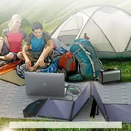 Портативна сонячна панель Choetech Portable Solar Charger SC007 (80W) [75956] - мініатюра 8