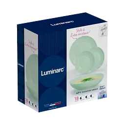 Сервіз Luminarc Apy Paradise Green 18 предметів (X1162) - мініатюра 3