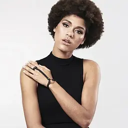 Пара браслетів на зап'ясті і палець Bijoux Indiscrets Maze Hand Bracelet Harness Black, екошкіра - мініатюра 4