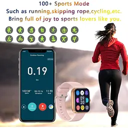 Фітнес-трекер Micflip Smart Watch з 2-дюймовим сенсорним екраном SpO2 - мініатюра 3