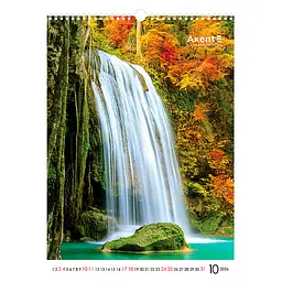 Календар настінний Axent А3 Waterfalls 2026 рік (8804-26-2-A) - мініатюра 11