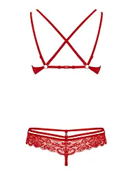 Комплект білизни Obsessive 860-SET-1 L/XL червоний - мініатюра 6