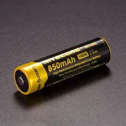 Акумулятор 14500 Nitecore NL1485 850mAh Li-Ion 3.7V (Чорно-жовтий) - мініатюра 2