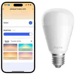 Розумна лампочка Aqara Smart LED Bulb T2 White (LB-L02E) [137667] - мініатюра 2