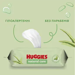 Набір вологі серветки Huggies Natural Care 672 шт. (3 уп. по 224 шт.) - мініатюра 7