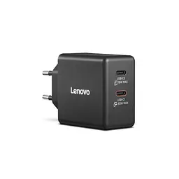 Блок живлення до ноутбуку Lenovo Dual USB-C 65W GaN Charger (40AW065BEU) - мініатюра 3