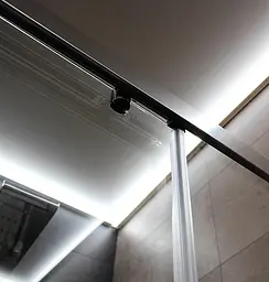 Душова кабіна Dusel DL194 Chrome 100x100, Хром, Універсальна, прозорий, хром, 100x100 - мініатюра 6
