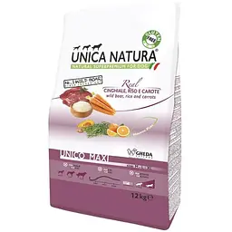 Сухий корм для собак Unica Natura Unico Maxi дикий кабан з рисом та морквою 12 кг