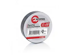 Стрічка ізоляційна INTERTOOL 0.15ммx17ммx20м чорна IT-0021 - мініатюра 2