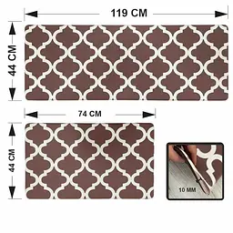 Килимки кухонні набір Lovely Svi 2 шт: 44x74 x1 см та 44 x119 x1см Коричневий - мініатюра 2