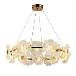 Люстра стельова LED Levistella 7989249-14 led (800) GD, 22W, золотий, акрилові лепестки, сучасний стиль - мініатюра 2