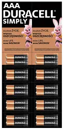 Батарейка Duracell LR03 MN2400 уп.1х2 шт. відривна (плакат 2х10) (6768608)