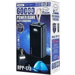 Зовнішній акумулятор Remax RPP-173 60000mah 22.5W RPP-173 - мініатюра 3