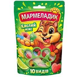 Цукерки желейні WINWAY Мармеладик кислий мікс 100 г