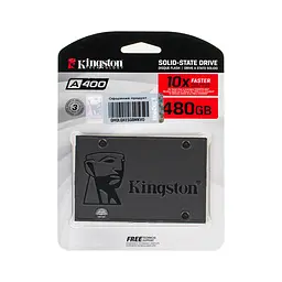 Жорсткий диск 2.5 SSD 480Gb Kingston SSDNow A400 Series SA400S37/480G (2Ch) TLC SATA-III 6Gb/s Rev3.0 зап/чит. - 450/500мб/с