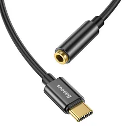 AUX-адаптер Baseus Type-C Male to 3.5mm Female Adapter L54 чорний CATL54-01 - мініатюра 4