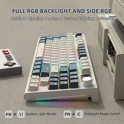 Клавіатура Attack Shark K86 RGB лінійні перемикачі Blue Whale бездротова Timing Machine (AS-6972792471198-TM-UA) [166764] - мініатюра 4