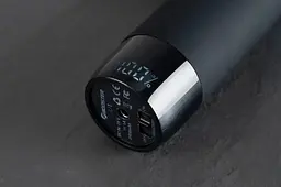 Перкусійний масажний пістолет Lightsaber Booster U1 М'язовий масажер (6 насадок) 2500 мАг Чорний - мініатюра 3