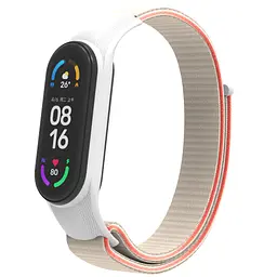 Ремінець нейлоновий ArmorStandart для Xiaomi Mi Band 7/6/5/4 White/Red/blue (ARM67846)