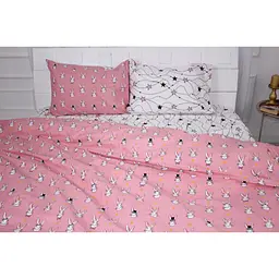 Постільна білизна MirSon Бязь 17-0528 Bunnies pink Дитячий (2200003671711) - мініатюра 2