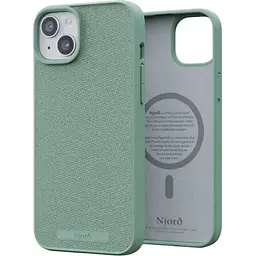 Чохол-накладка Njord Fabric MagSafe Case Turquoise для iPhone 15 Plus