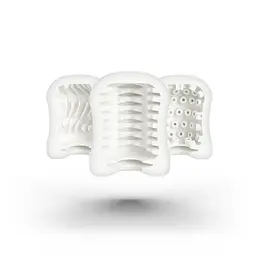 Мастурбатор Mystim MasturbaTIN Ribbed Rita, 4.4х1.4 см (білий) - мініатюра 4