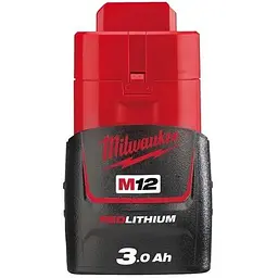 Акумулятор до електроінструменту Milwaukee Li-Ion, M12 B3, 3Ah (4932451388)