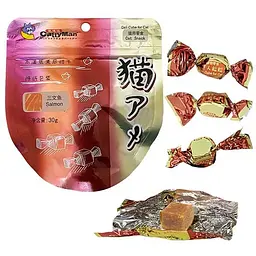 Ласощі для котів CattyMan Deli Cube Salmon конфети кубики дели з лососем 0.03кг