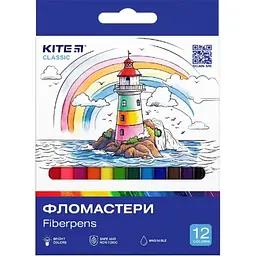 Фломастери "Kite" 12кольор. Classic №K-447 - мініатюра 3