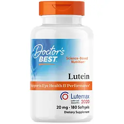Лютеин Doctor's Best Lutein лютемакс 20 мг 180 капсул (DRB-00370)