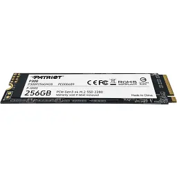 SSD внутрішні Patriot P300 256GB M.2 2280 NVMe PCIe 3.0 x4 (P300P256GM28) - мініатюра 2