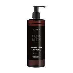Гель для душу Mayur Black For Men парфумований для чоловіків 3 в 1 200 мл (4820230954999)