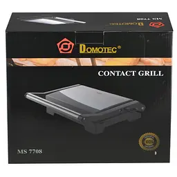 Контактний гриль електричний з антипригарним покриттям Domotec MS 7708 1000В - мініатюра 2