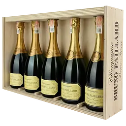 Шампанське Bruno Paillard Premiere Cuve Brut Champagne Collection Old Degorgements, gift set, біле, екстра-брют, 3,75 л (5 шт. 0,75 л) (Q7915) - мініатюра 2