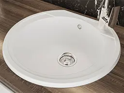 Кухонна мийка Miraggio TULUZA white (0000050) Граніт, Врізна, Білий - мініатюра 4