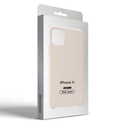 Силиконовый чехол для Apple iPhone 11, ICON2 Case, пудровый, противоударный, панель, защита всего корпуса, матовая поверхность Soft Touch, выступает над дисплеем, совместим с защитными стеклами и пленками, с микрофиброй, ArmorStandart (ARM60555) - мініатюра 9