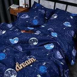 Підковдра Moon&Star Мікросатин Premium Cosmic Dreams Двоспальна 175x210 см - мініатюра 4
