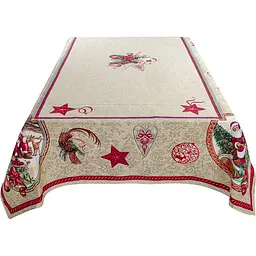 Скатертина Lefard Home Textile Santa Claus гобеленова 260х140 см (732-183) - мініатюра 2
