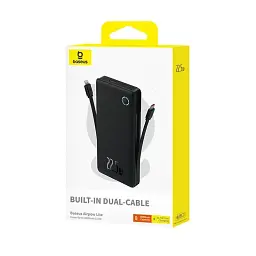 Портативна батарея Power Bank Baseus Airpow Lite Power Bank 10000mAh 22.5W Dual-Cable P10067501123-00 Black - мініатюра 9