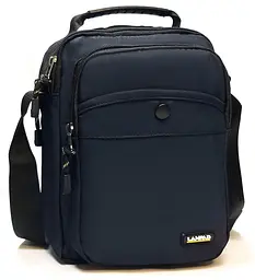 Чоловіча сумка на плече Lanpad синя (LAN15054 blue) - мініатюра 3