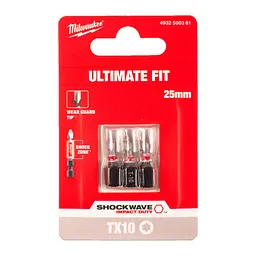 Біта SHOCKWAVE MILWAUKEE, TX10, 25мм, (3шт) - мініатюра 2