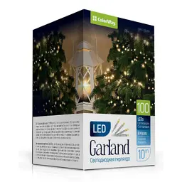 Гірлянда ColorWay LED 100 10м 8 функцій (CW-G-100L10V)