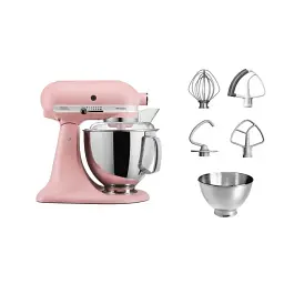 Кухонна машина KitchenAid Artisan 4,8 л 5KSM175PSEDR з відкидним блоком, колір суха троянда