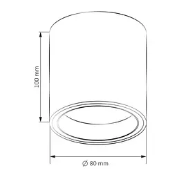 Точковий світильник Polux Goldlux 323644 Falco GU10 1x10W IP20 WH - мініатюра 5