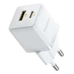 МЗП Baseus Palm Fast Charger 20W (1USB-A/1C) (P10111608) Moon White - мініатюра 3